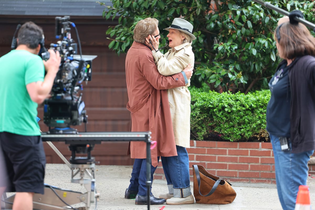 Meryl & Martin Kiss(?!): Chaos, Clues, and a Very Vintage Car on the OMITB Set